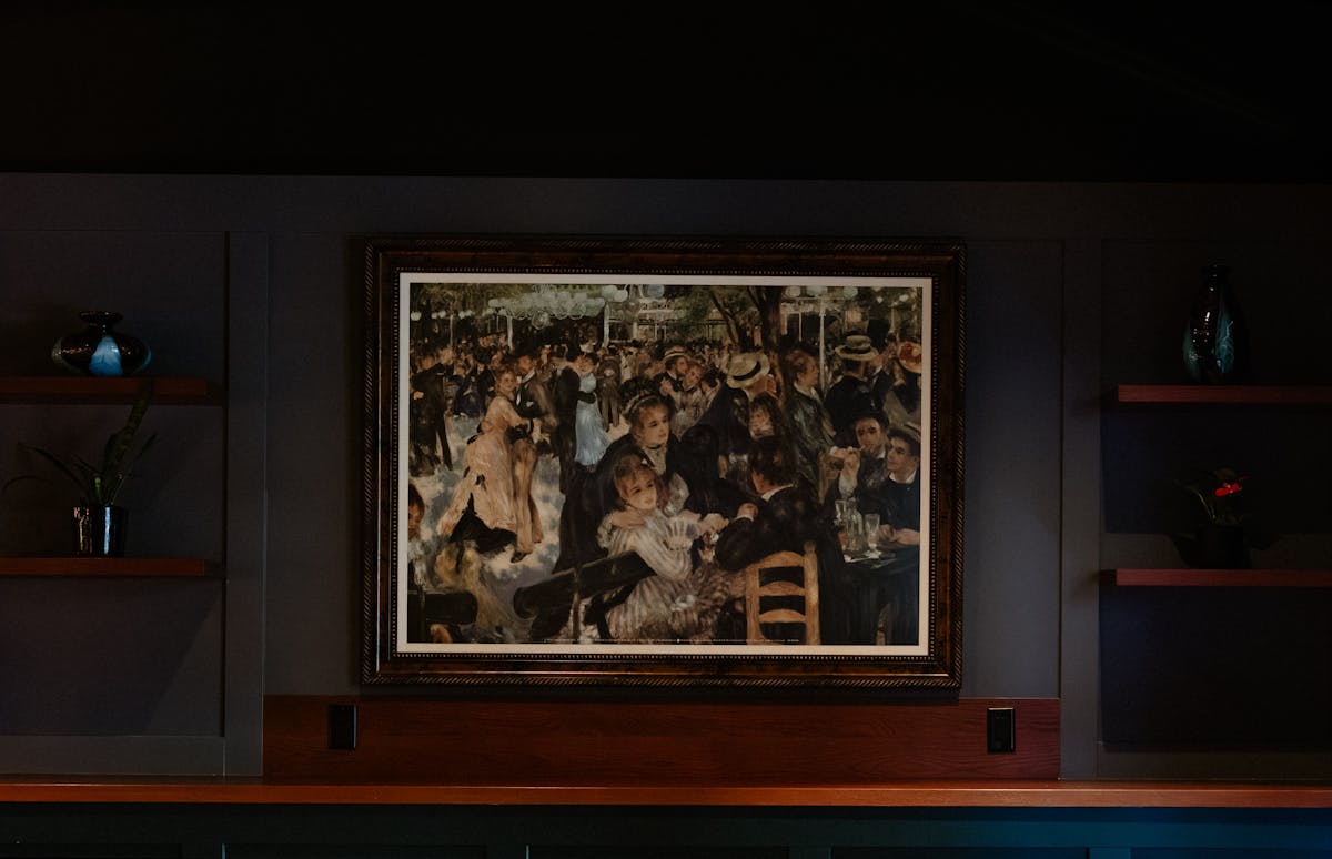 a painting on a wall